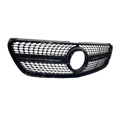 Front Grill Mercedes Vito W447 W447 2016-2020 Look Diamond Full Black