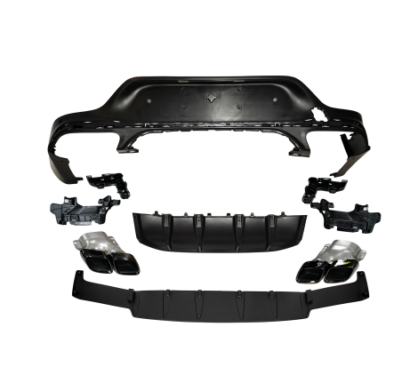 Rear Diffuser Mercedes GLC X253 COUPE 2020+ Look GLC63 Black