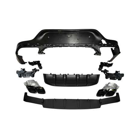 Rear Diffuser Mercedes GLC X253 COUPE 2020+ Look GLC63 Black
