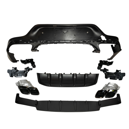 Rear Diffuser Mercedes GLC X253 COUPE 2020+ Look GLC63 Black