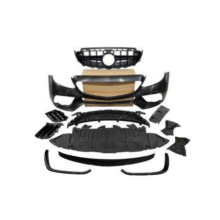 Front Bumper Mercedes W213 4p 2016-2019 / C238 look AMG E63