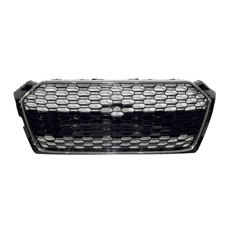 Front Grill A5 18-20 Look RS5 Chrome Glossy Black Camera