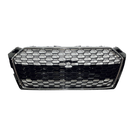Front Grill A5 18-20 Look RS5 Chrome Glossy Black Camera