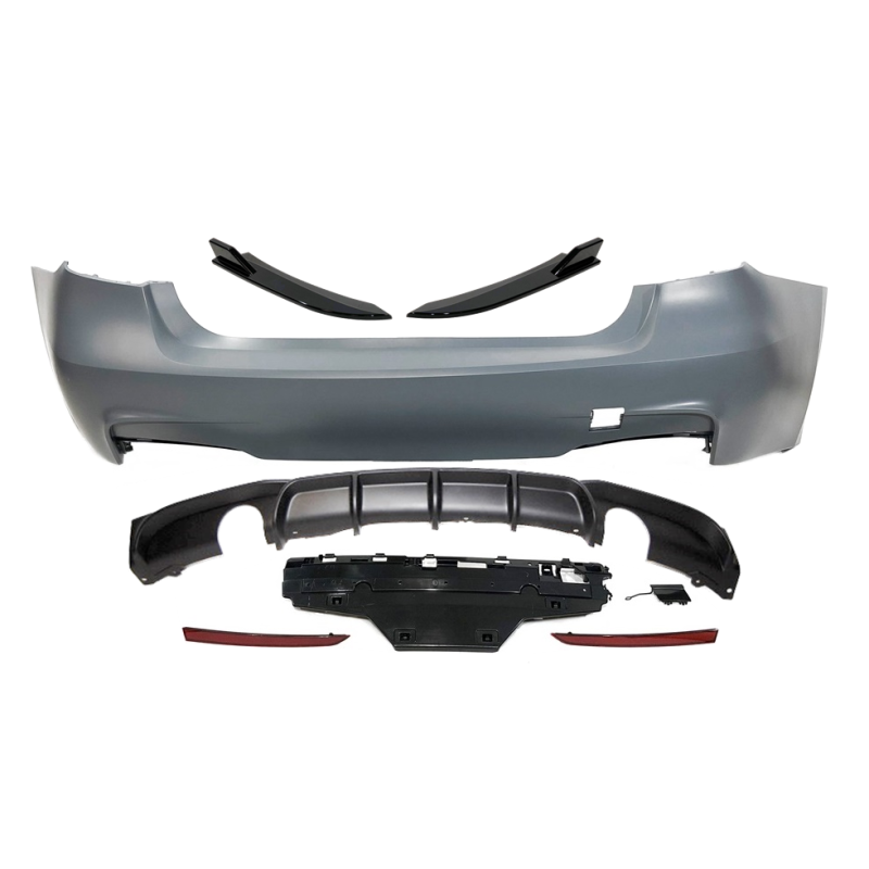 Rear Bumper BMW F30 Look M Performance 2 Exhaust Double Rear tips