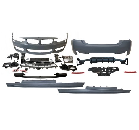 STOßSTANGENSET BODYKIT BMW F32/ F33 LOOK M PERFORMANCE 2 Exhausts Double