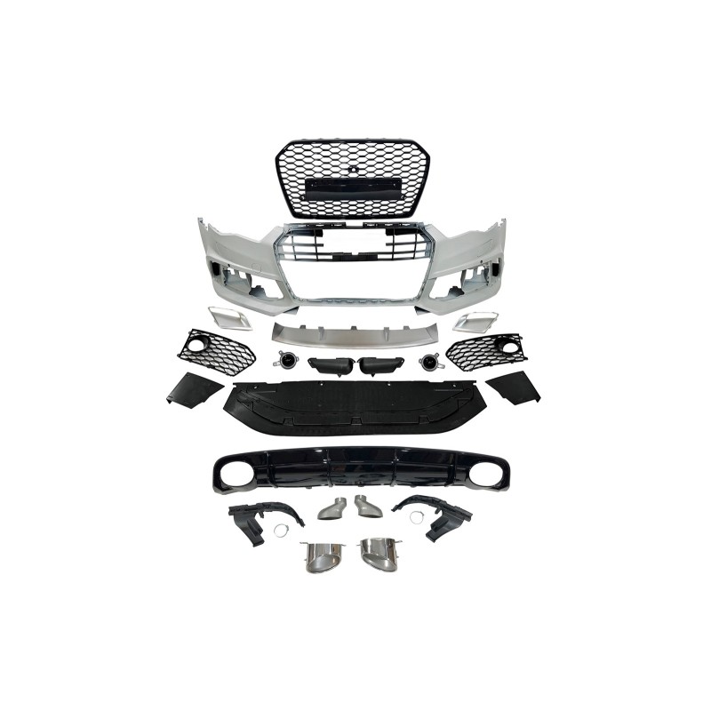 STOßSTANGENSET BODYKIT AUDI A6 / A6 AVANT 2015- 2018 C7 SLine Look RS6 Camera