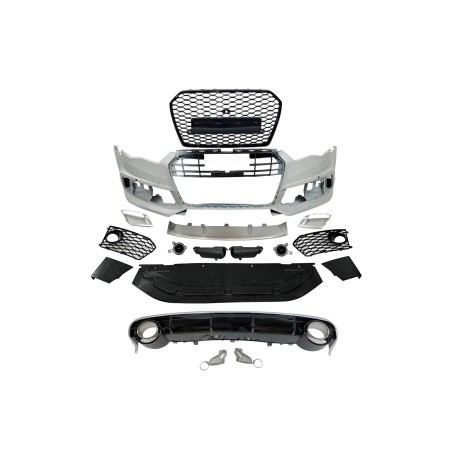 STOßSTANGENSET BODYKIT AUDI A6 / A6 AVANT 2015-2018 C7 LOOK RS6 Camera