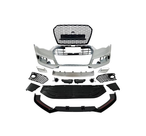 FRONT STOßSTANGE FÜR AUDI A6 C7 2015-2018 LOOK RS6 Spoiler Camera