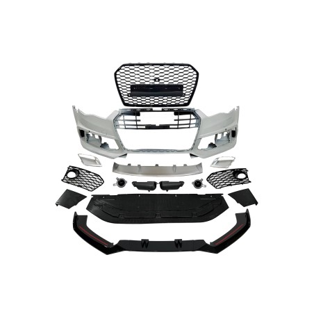 FRONT STOßSTANGE FÜR AUDI A6 C7 2015-2018 LOOK RS6 Spoiler Camera