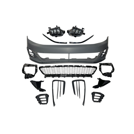 Front Bumper Volkswagen Caddy 2016-2020 Look Golf 7.5 GTI Front Spoiler