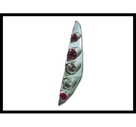 Set Of Rear Tail Lights Fiat Punto 1999 Lexus Chromed