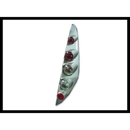 Set Of Rear Tail Lights Fiat Punto 1999 Lexus Chromed