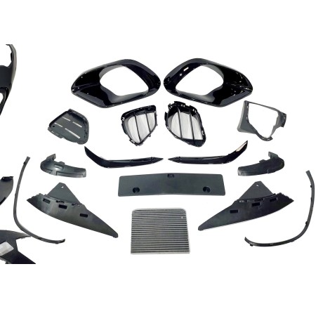 paragolpes delantero mercedes W176 A45 look AMG plastico