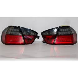 Feux Arrières Cardna BMW E90 05 Lightbar Led Rouge/Fumé