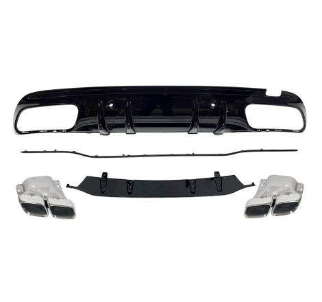 Difusor Trasero Mercedes W205 2019 4P / SW Look C63 ABS
