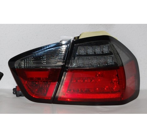 Feux Arrières Cardna BMW E90 05 Lightbar Led Rouge/Fumé