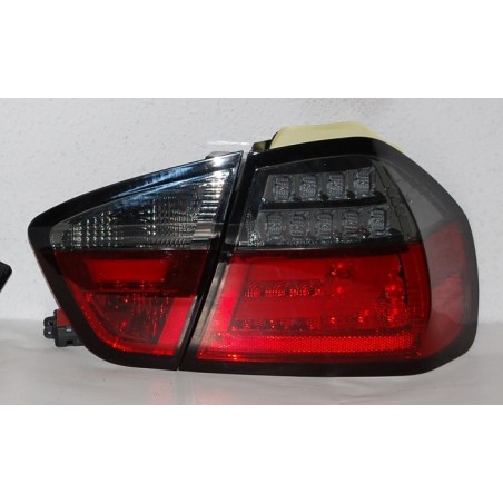 Feux Arrières Cardna BMW E90 05 Lightbar Led Rouge/Fumé