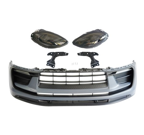 FRONTSTOßSTANGE FRONTSCHÜRZE Porsche Macan 2014-2018 Look 2023 Headlamps