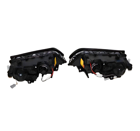 Faros Delanteros Ojos De Angel BMW E46 '02/'05 4P. Elect. Black