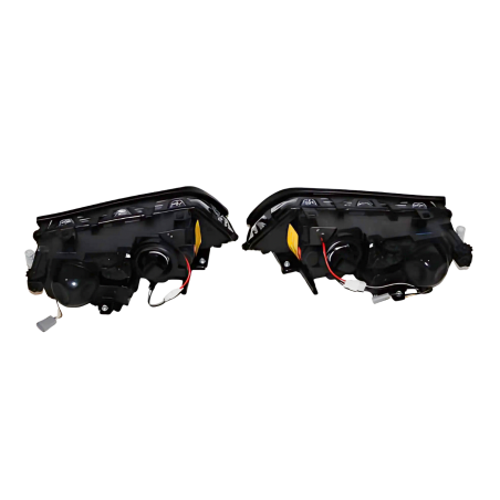 Faros Delanteros Ojos De Angel BMW E46 '02/'05 4P. Elect. Black
