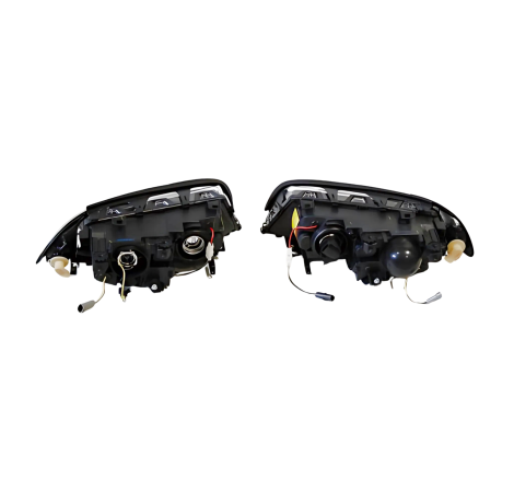 Faros Delanteros Ojos De Angel BMW E46 '99-02 2P. Black