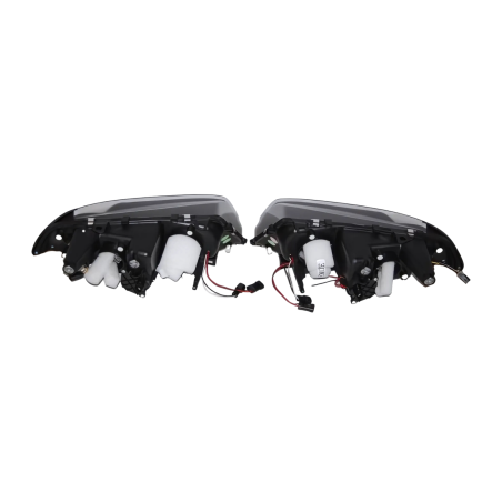Faros Delanteros Ojos De Angel BMW E46 '99-02 2P. Elect. Black Mod.II