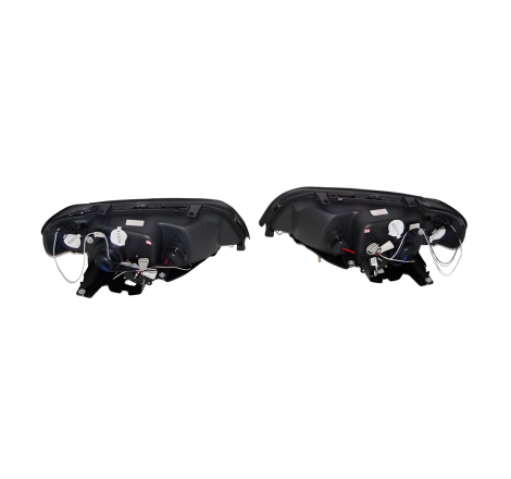Set Of Headlamps Angel Eyes BMW X5 2001, Black