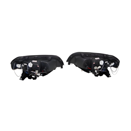 Faros Delanteros Ojos De Angel BMW X5 '01 Black