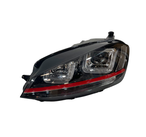 Set Of Headlamps Day Light Volkswagen Golf 7 Xenon DRL Red