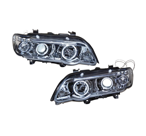 Faros Delanteros Ojos De Angel BMW X5 '01