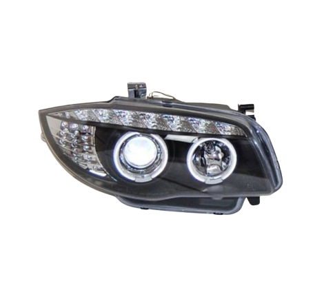 Faros Delanteros BMW E87 2009 Black, Intermitente led, luz de dia