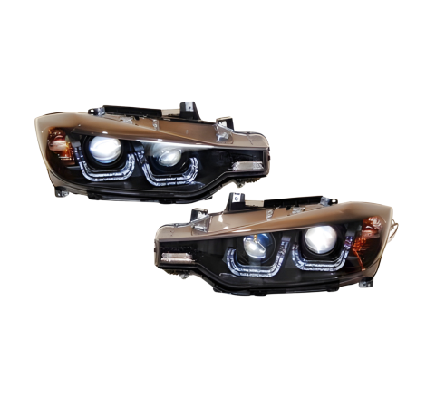 SET OF HEADLAMPS BMW F30 / F31 BLACK