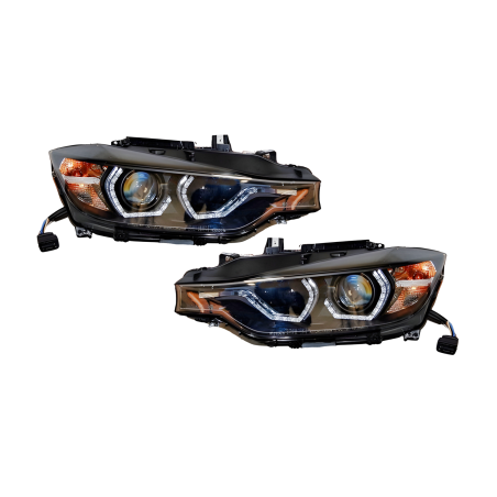 Set Of Headlamps Day Light BMW F30 / F31 Xenon DRL Black