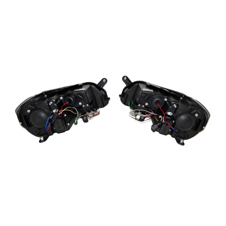 Set Of Headlamps Audi A3 08-12 Daylight Lti Black