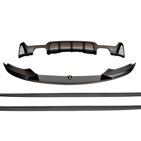 STOßSTANGENSET BODYKIT BMW F32 / F33 / F36 14 Look M PERFORMANCE 2 Exhausts Double