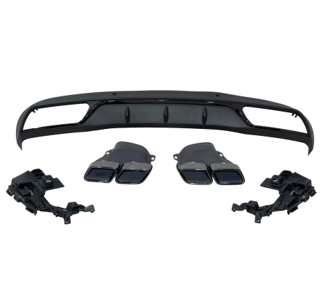 Difusor Trasero Mercedes W205 2014-2018 4P / SW Look C63 ABS
