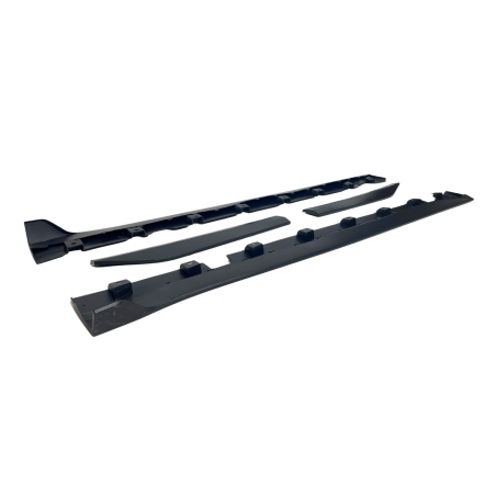 TRITTBRETTER SCHWELLER SEITENBRETTER Ford Mustang 2015-2020 Look GT500 II Matte Black