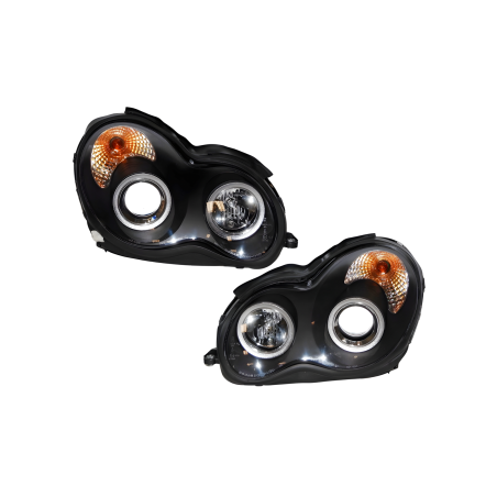 Faros delanteros Mercedes W203 2001-2007 black