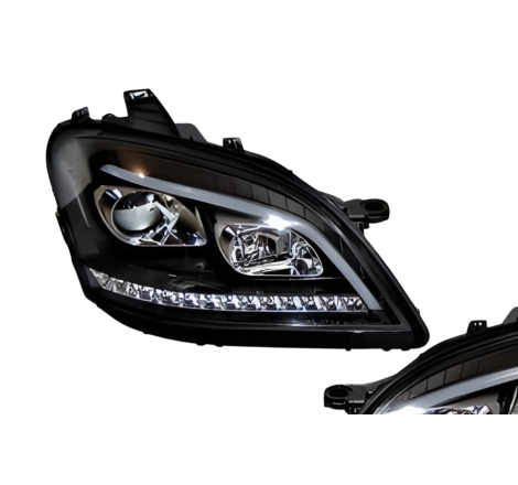 faros delanteros mercedes W164 05-08 luz de dia black