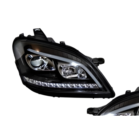 faros delanteros mercedes W164 05-08 luz de dia black