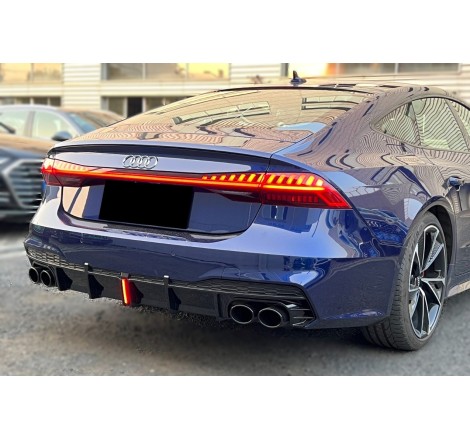 Difusor Trasero Audi A7 C8 2019-2024 Look S7 para SLine