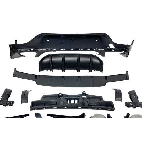 HECKANSATZ HECKSPOILER DIFFUSOR Mercedes GLC X253 COUPE 2020+ Look GLC63 Black