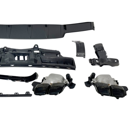 HECKANSATZ HECKSPOILER DIFFUSOR Mercedes GLC X253 COUPE 2020+ Look GLC63 Black