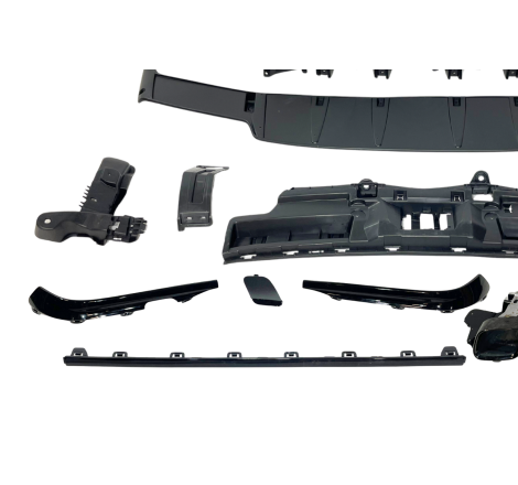 HECKANSATZ HECKSPOILER DIFFUSOR Mercedes GLC X253 COUPE 2020+ Look GLC63 Black