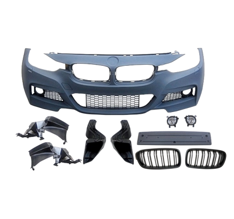 FRONT STOßSTANGE FÜR BMW F30 / F31 LOOK M-TECH FOG LAMPS GRILLS