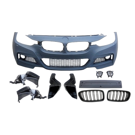 Front Bumper BMW F30 / F31 Look M-Tech Fog Lamps Grills