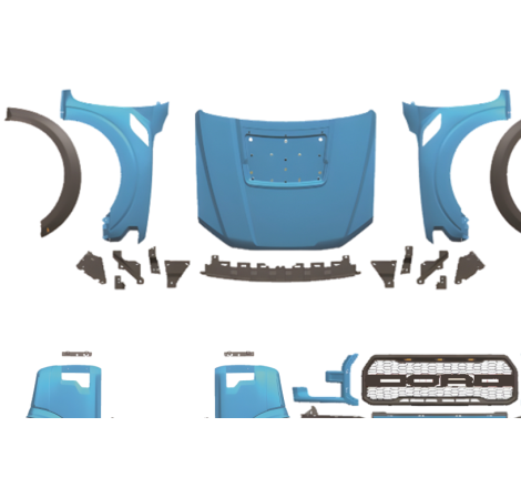Body Kit Ford Ranger 2012-2021 Look F150