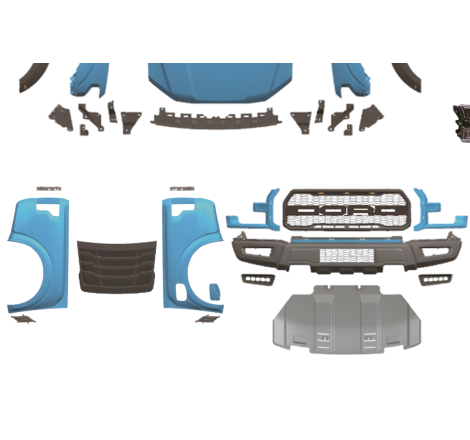 Kit De Carrosserie Ford Ranger 2012-2021 Look F150