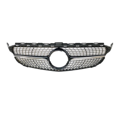 FRONT GRILL Mercedes W205 2014-2018 LOOK DIAMOND Chromed