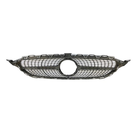 Front Grill Mercedes W205 2014-2018 Look Diamond Chromed